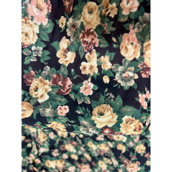 Danielle Karen Sheer Maxi 90 VTG Dress S/M Buttons Ditsy Floral Grunge Cottage - Picture 9 of 11